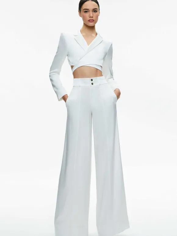 Mame High Rise Wide Leg Pant | Alice and Olivia Store