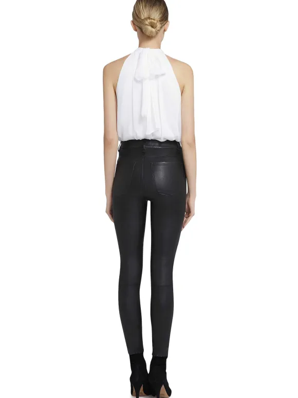 Maris Halter Neck Gathered Top | Alice and Olivia Shop