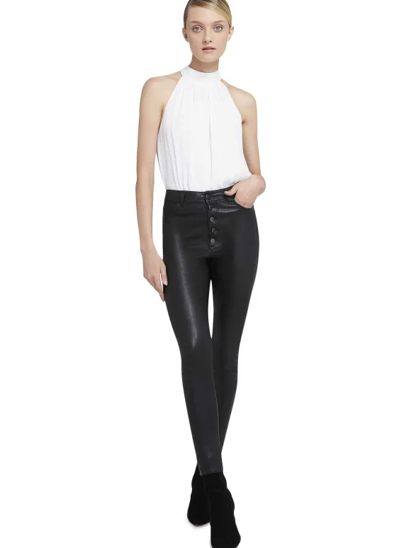 Maris Halter Neck Gathered Top | Alice and Olivia Shop