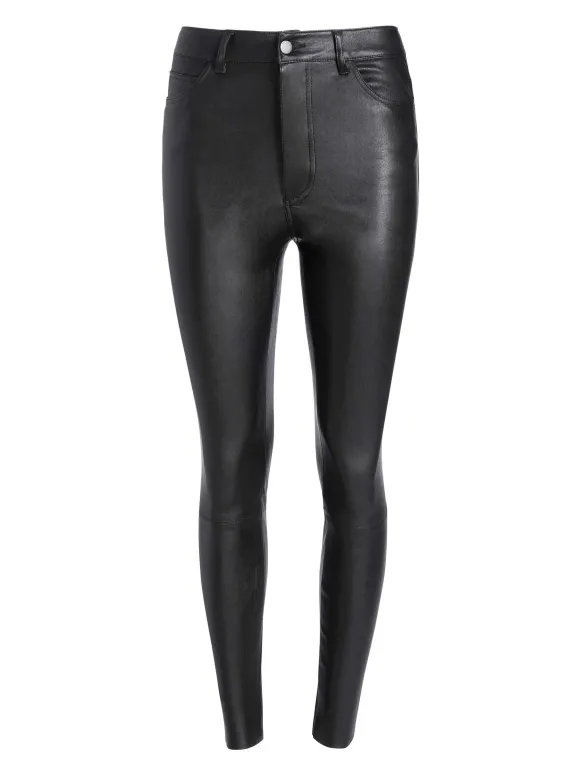 Mikah Single Button Leather Pant | Alice and Olivia Flash Sale