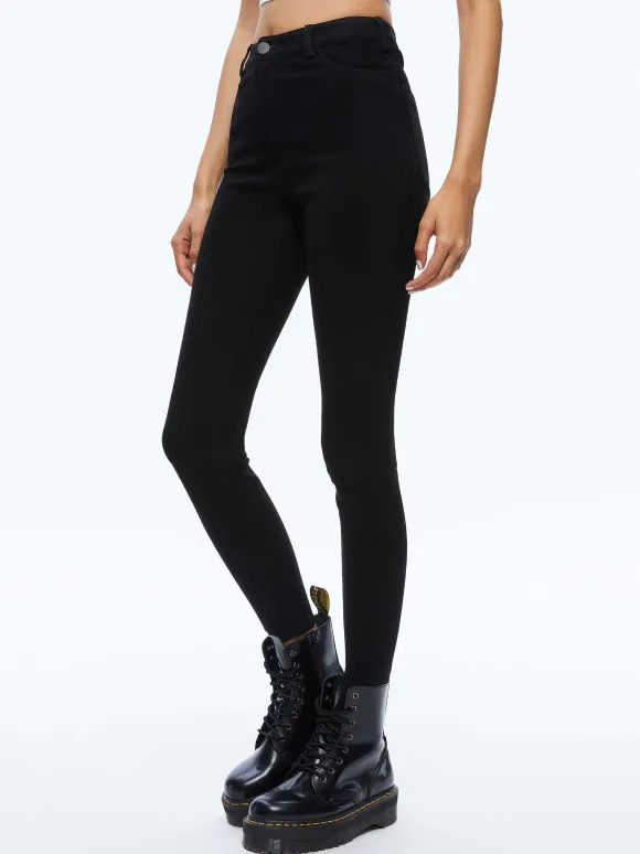 Mikah Single Button Suede Pant | Alice and Olivia Discount