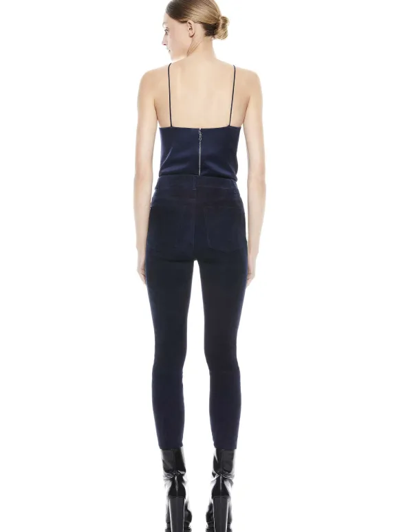 Mikah Single Button Suede Pant | Alice and Olivia Sale