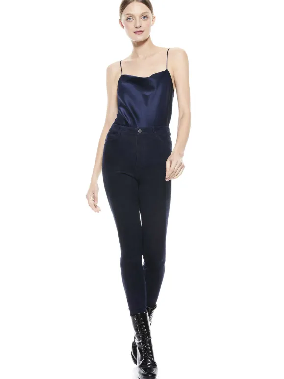 Mikah Single Button Suede Pant | Alice and Olivia Sale