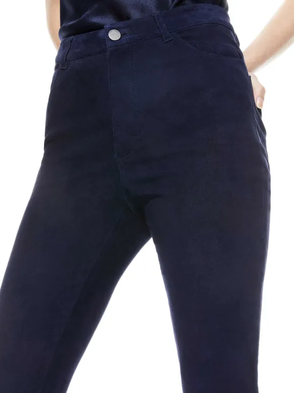 Mikah Single Button Suede Pant | Alice and Olivia Sale