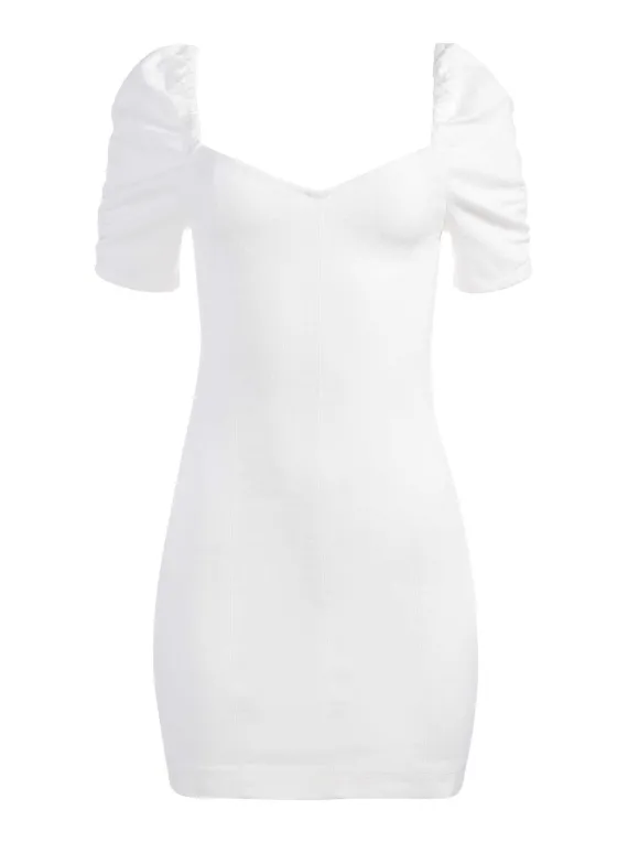 Mimi Puff Sleeve Denim Mini Dress | Alice and Olivia Store