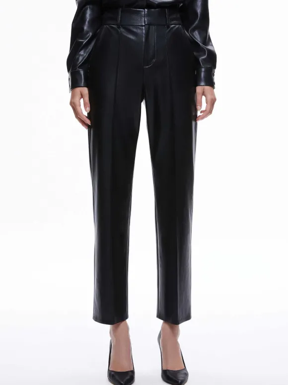 Ming Vegan Leather Ankle Pant | Alice and Olivia Flash Sale