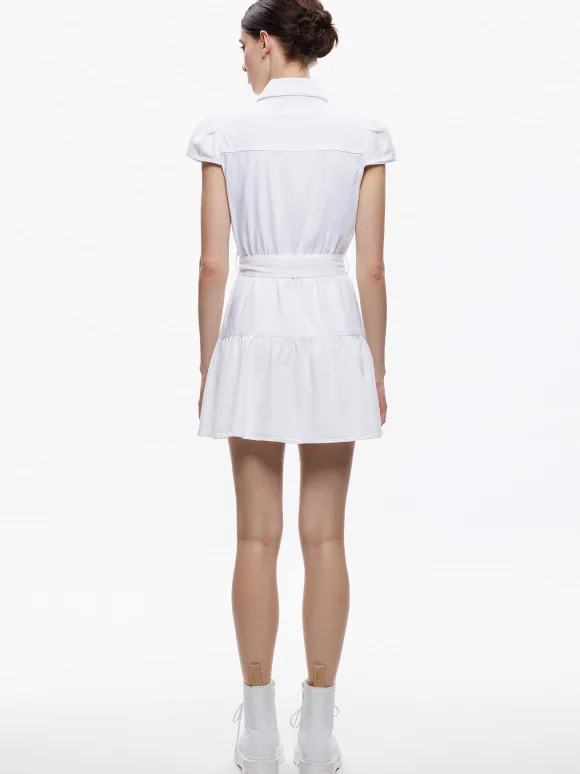 Miranda Mini Denim Dress | Alice and Olivia Outlet