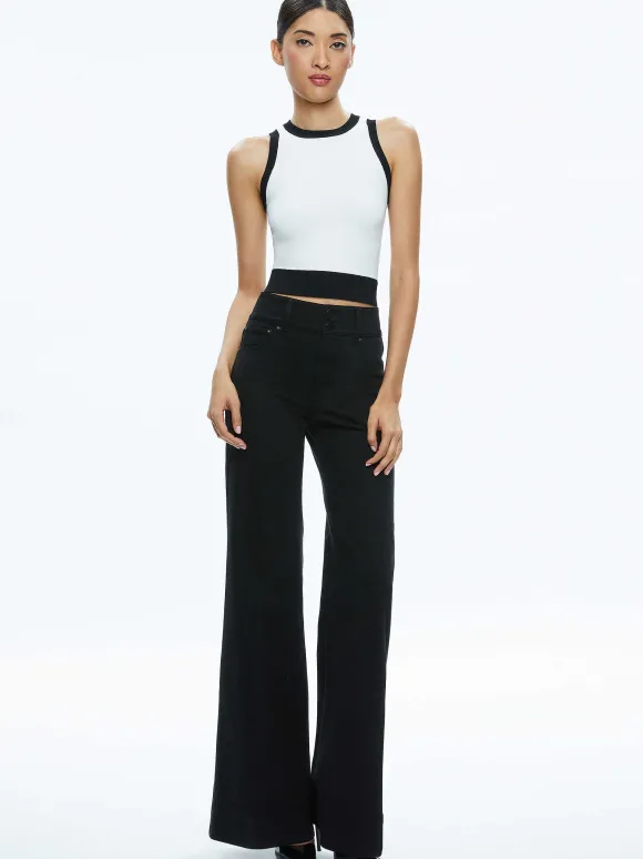 Missa 5 Pocket High Rise Wide Leg Jean | Alice and Olivia Cheap