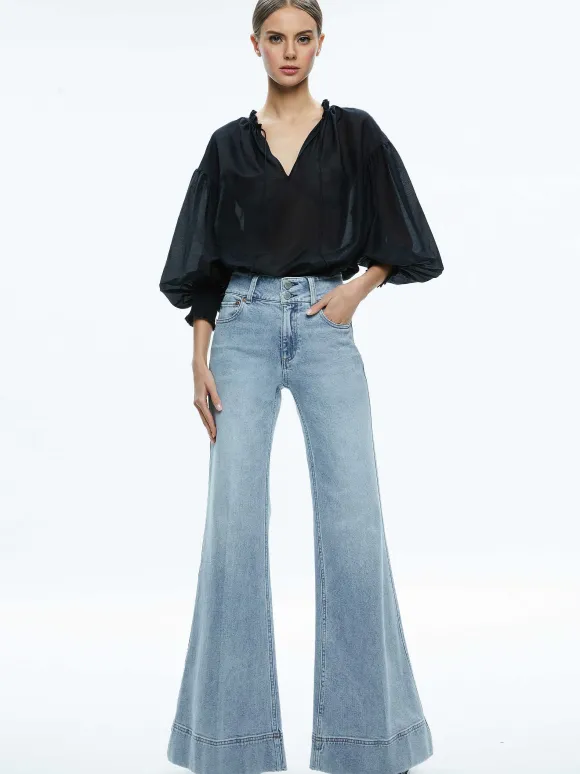 Missa High Rise Wide Leg Jean | Alice and Olivia Clearance