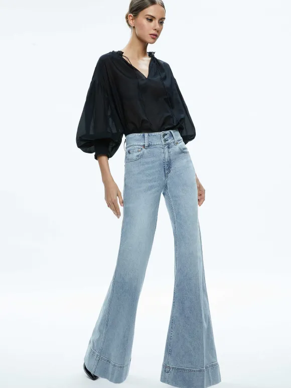 Missa High Rise Wide Leg Jean | Alice and Olivia Clearance