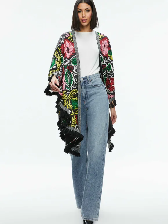 Nadine Embellished Shawl | Alice and Olivia Best Sale