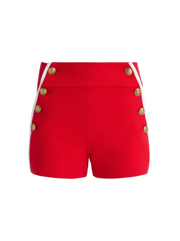 Narin High Rise Button Front Short | Alice and Olivia Best Sale