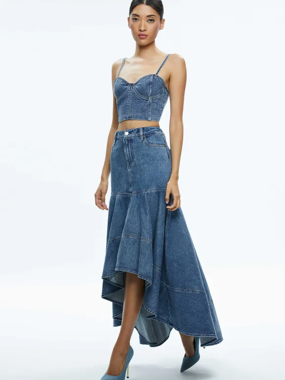 Natacha Spaghetti Strap Bustier | Alice and Olivia Clearance