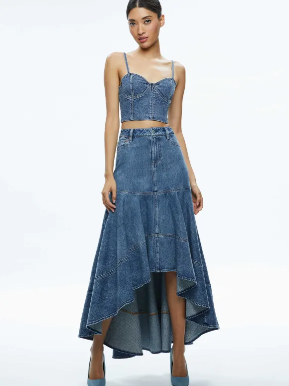 Natacha Spaghetti Strap Bustier | Alice and Olivia Clearance