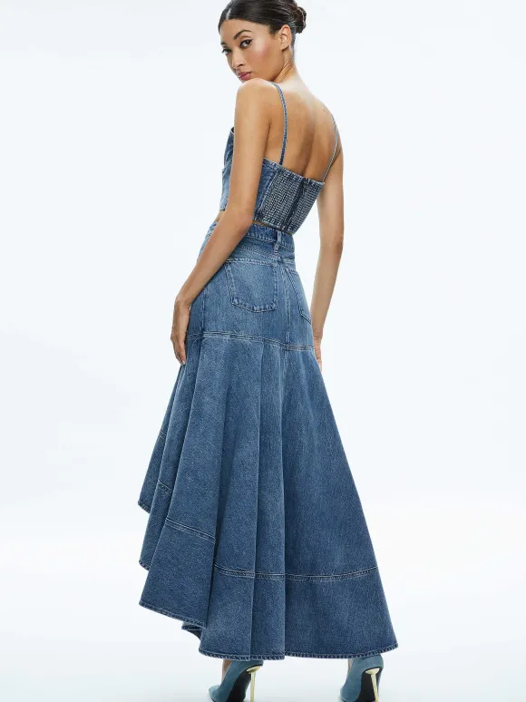 Natacha Spaghetti Strap Bustier | Alice and Olivia Clearance