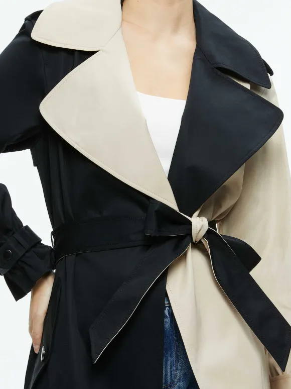Nevada Trench Coat | Alice and Olivia Online