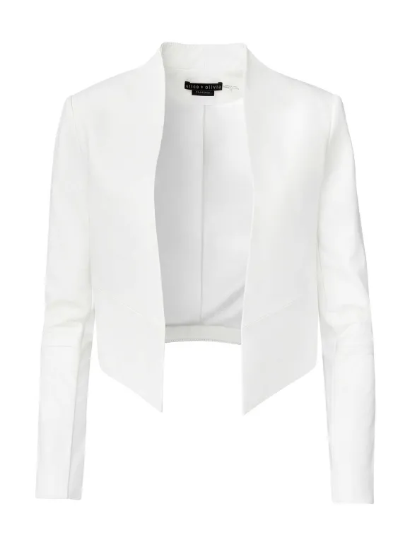New Harvey Leather Jacket | Alice and Olivia Sale