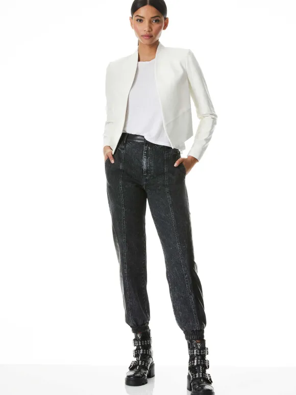 New Harvey Leather Jacket | Alice and Olivia Sale