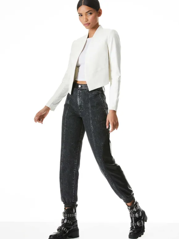 New Harvey Leather Jacket | Alice and Olivia Sale