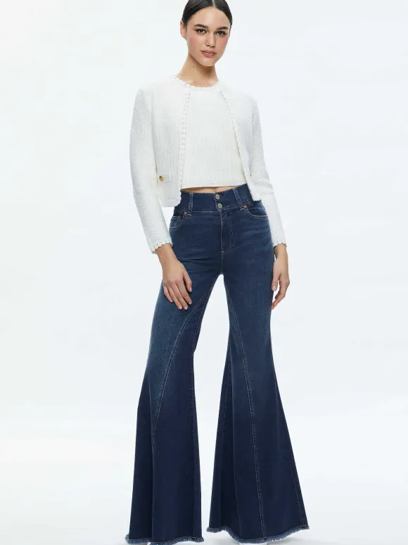 Noella Knit Jacket | Alice and Olivia Shop