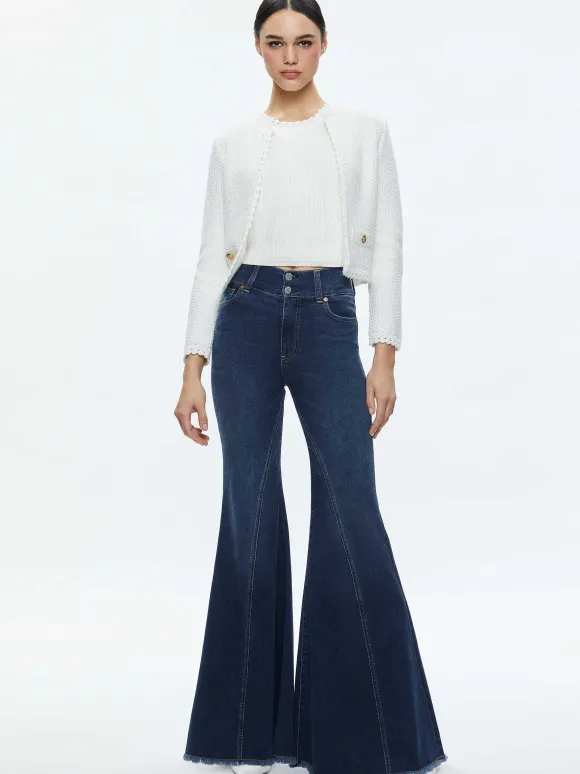 Noella Knit Jacket | Alice and Olivia Shop