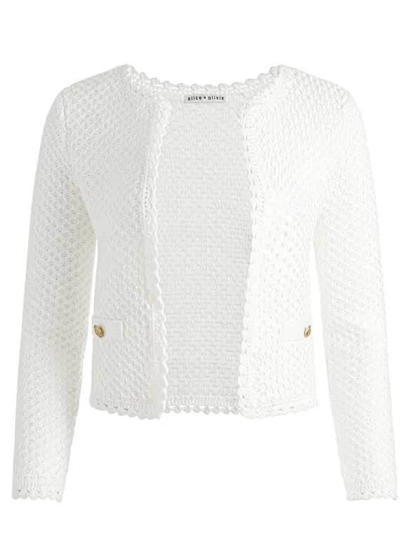 Noella Knit Jacket | Alice and Olivia Shop