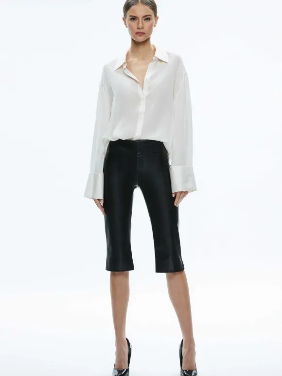 Olivia Low Rise Vegan Clam Digger Pant | Alice and Olivia Cheap