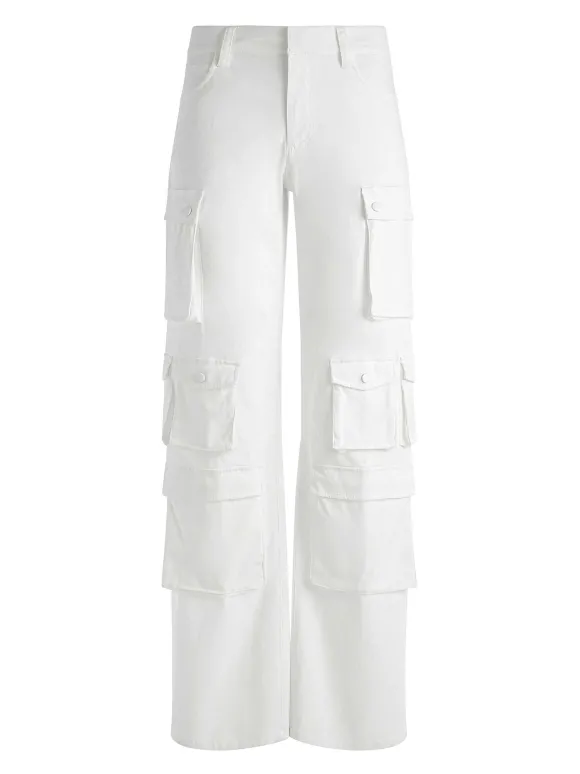 Olympia Mid Rise Baggy Cargo Pants | Alice and Olivia Outlet