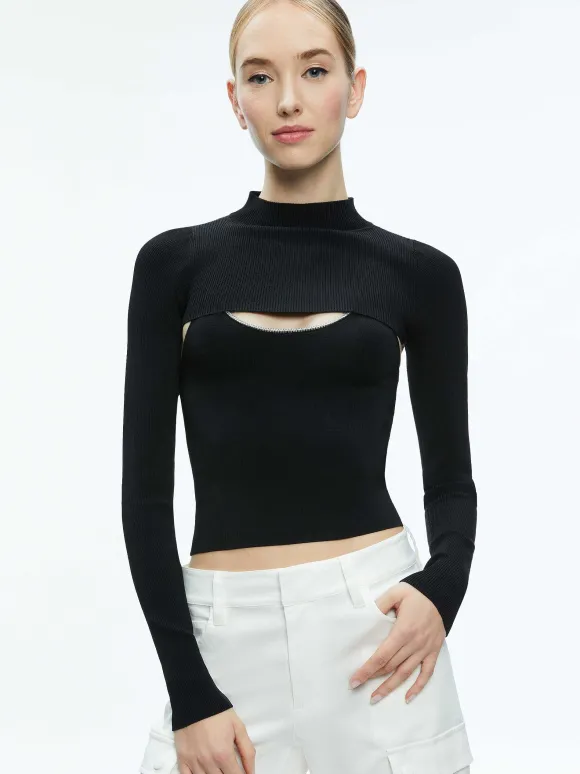 Orion Knit Tank And Shrug | Alice and Olivia Cheap