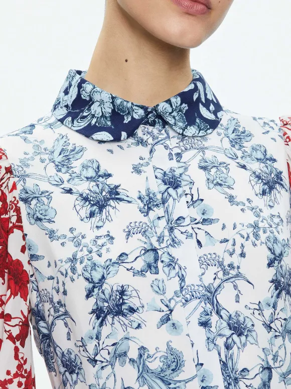 Paulie Tiered Blouson Sleeve Mini Dress | Alice and Olivia Hot