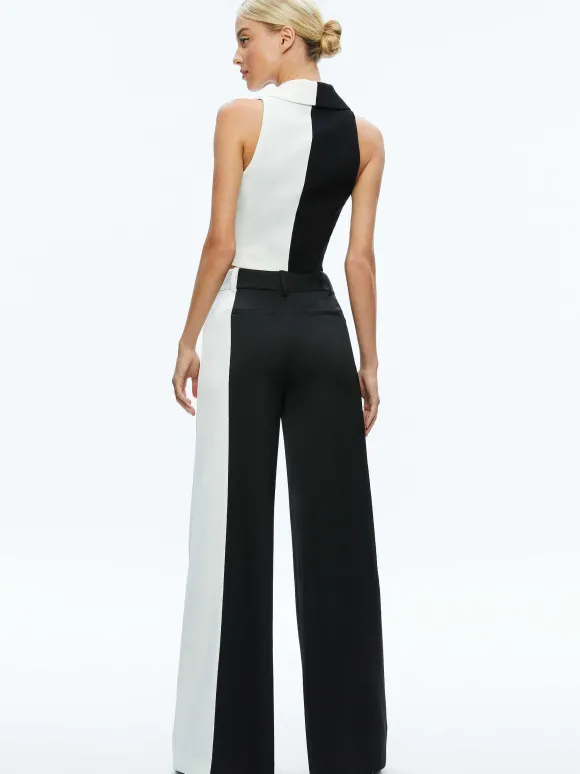 Pompey Color Block Pant | Alice and Olivia Discount