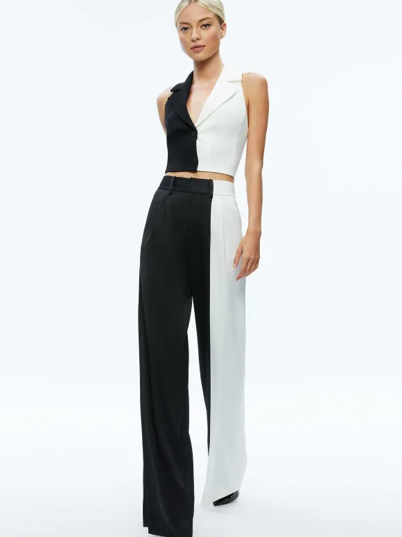 Pompey Color Block Pant | Alice and Olivia Discount