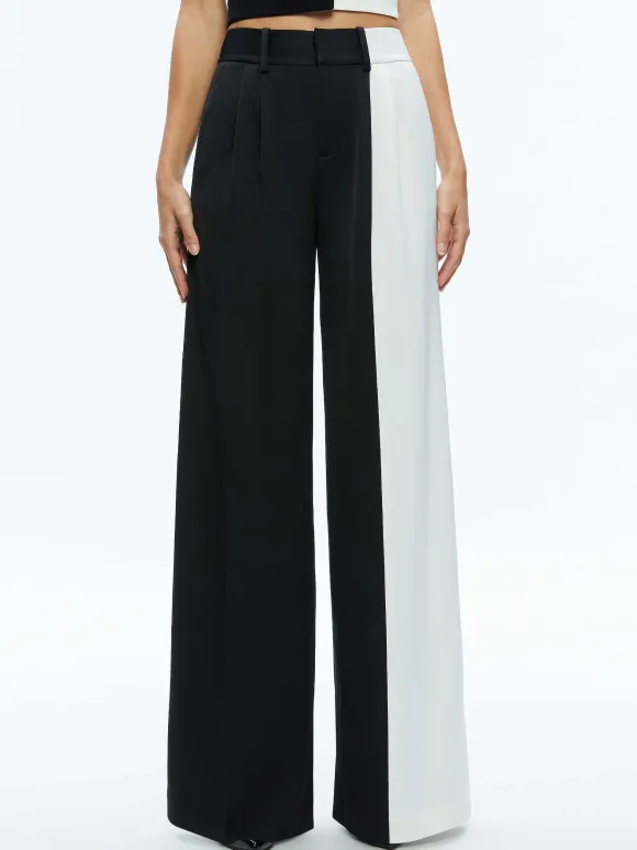 Pompey Color Block Pant | Alice and Olivia Discount