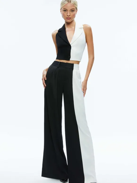 Pompey Color Block Pant | Alice and Olivia Discount