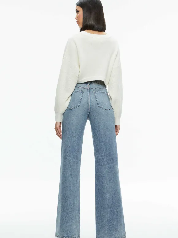 Posey Crewneck Sweater | Alice and Olivia Best Sale