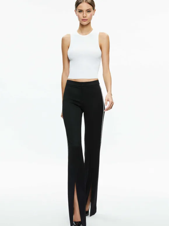 Princess Contrast Piping Pant | Alice and Olivia Shop