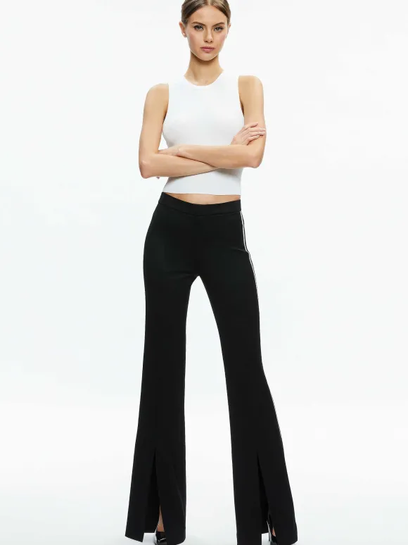 Princess Contrast Piping Pant | Alice and Olivia Shop