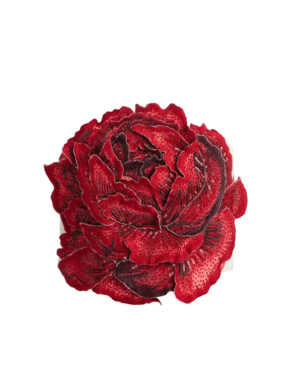 Randie Floral Applique Crop Top | Alice and Olivia New