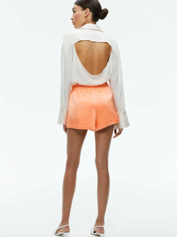 Richie Cuffed Low Rise Boxer Short | Alice and Olivia Best Sale