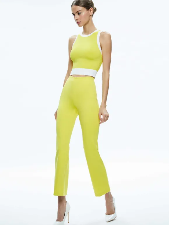 Rmp Mid Rise Back-Zip Bootcut Ankle Pant | Alice and Olivia Cheap