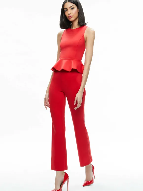 Rmp Mid Rise Back-Zip Bootcut Ankle Pant | Alice and Olivia Hot