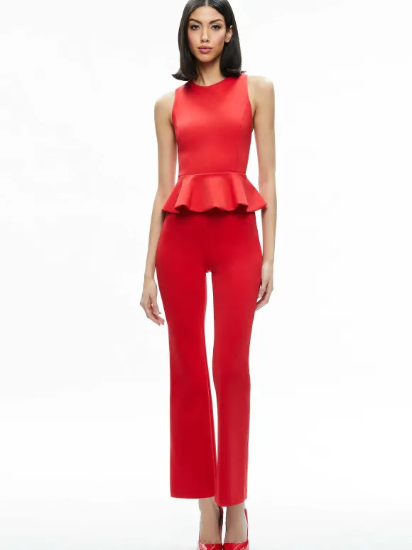 Rmp Mid Rise Back-Zip Bootcut Ankle Pant | Alice and Olivia Hot