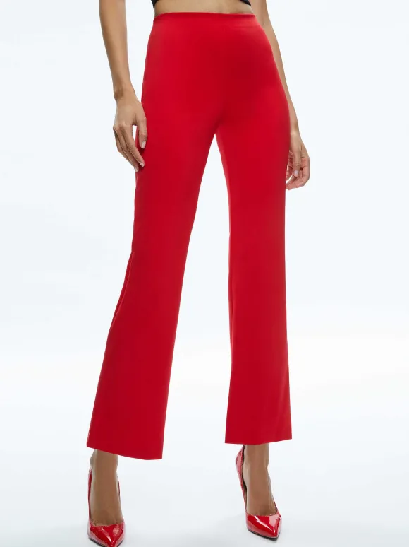 Rmp Mid Rise Back-Zip Bootcut Ankle Pant | Alice and Olivia Hot