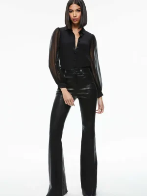 Roanne Blouson Sleeve Button Down | Alice and Olivia Shop