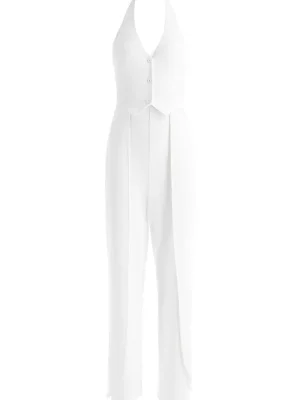 Robin Halterneck Vest Jumpsuit | Alice and Olivia Outlet