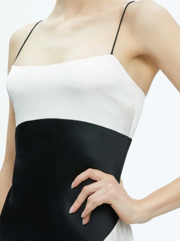 Rosa Asymmetrical Slip Dress | Alice and Olivia Store