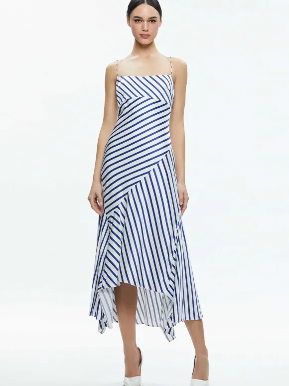 Rosa Asymmetrical Slip Dress | Alice and Olivia Cheap