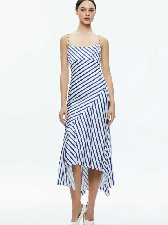 Rosa Asymmetrical Slip Dress | Alice and Olivia Cheap