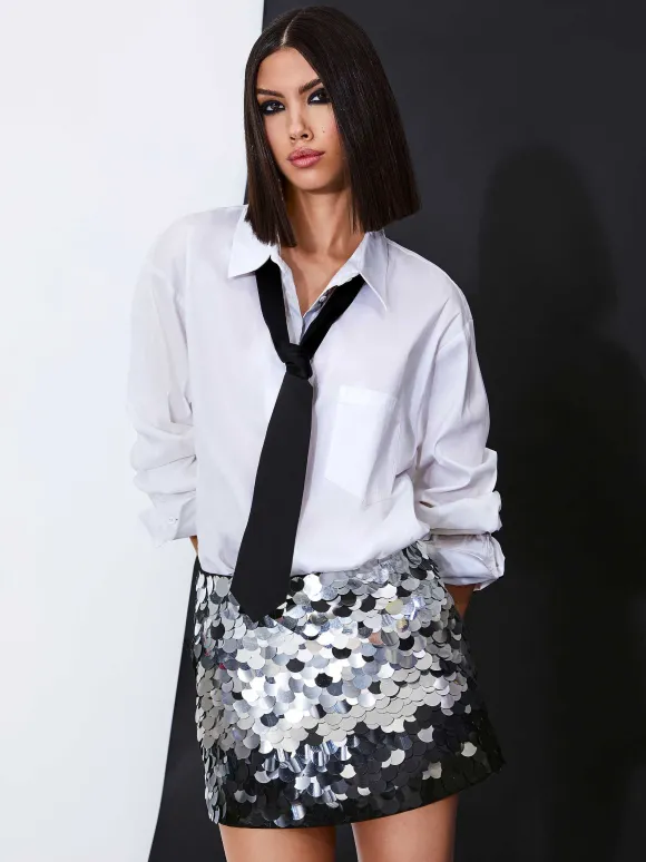 Rubi Sequin Mini Skirt | Alice and Olivia Flash Sale
