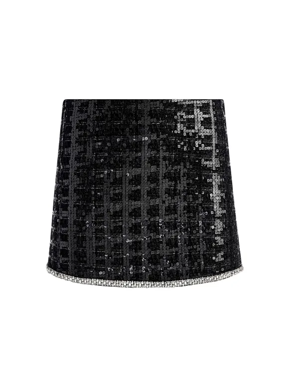 Rubi Sequin Tweed Mini Skirt | Alice and Olivia Sale